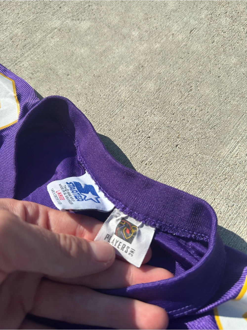 STARTER Purple White Randy Moss #84 Minnesota Vikings Jersey - Picture 5 of 7